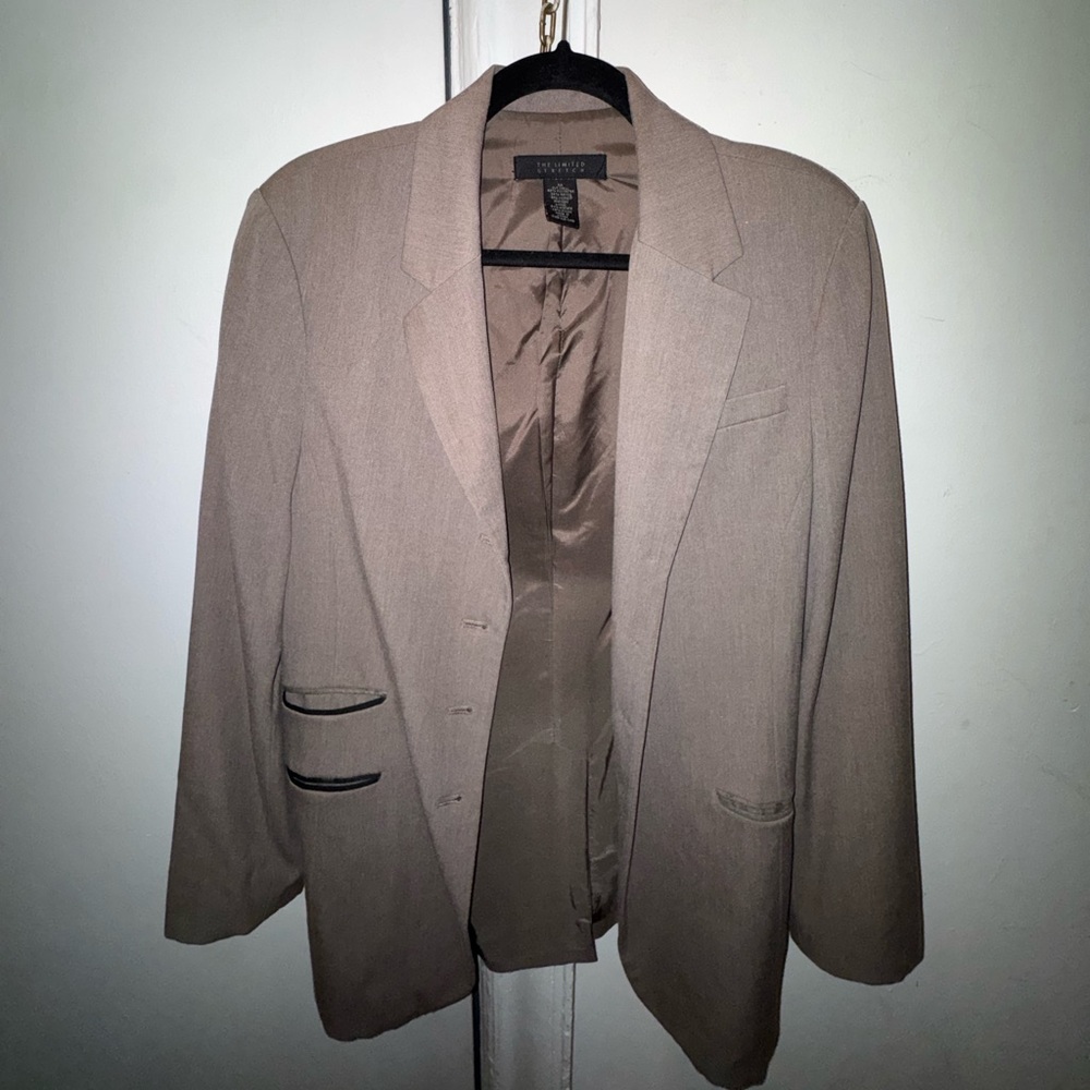 The Limited Vintage Light Gray Blazer